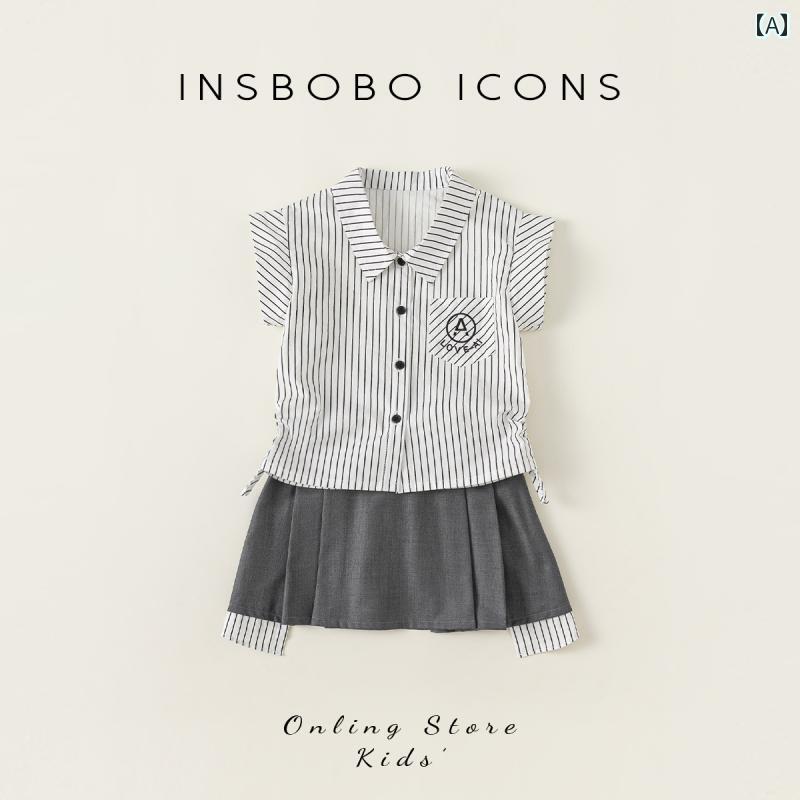 Occidental Goods - 夏ウェア 子供服 セットアップ シンプル カジュアル かわいい ベビー 赤ちゃん キッズ 乳幼児 子供 ベビー服 キッズファッション 女の子 夏
