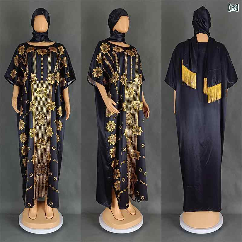 アフリカン ローブ ゆったり 体型カバー レディース ワンピース ロング スカート アラビアン エスニック エキゾチック 中東 ファッション カジュアル