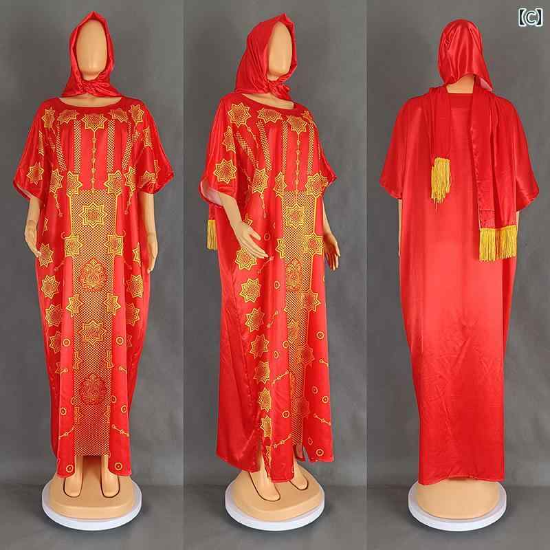 アフリカン ローブ ゆったり 体型カバー レディース ワンピース ロング スカート アラビアン エスニック エキゾチック 中東 ファッション カジュアル