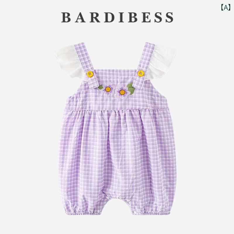 ロンパース ベビー服 夏 薄手 新生児 オールインワン ジャンプスーツ かわいい キュート ギフト 赤ちゃん 品 夏ウェア