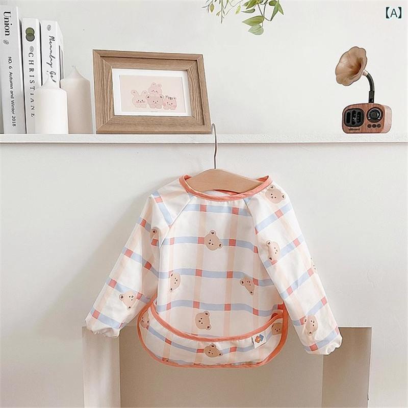 エン お食事エン スモック 防水 防汚 離乳食 もぐもぐ期 手かみ期 ベビー キッズ 子供 育児 子育て 韓国