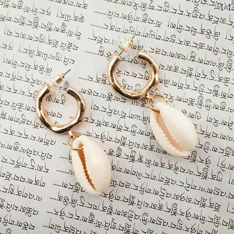 Tourmaline - アクセサリー ピアス レディース おしゃれ ファッション レトロ アンティーク チャイナ風 個性 シェル パール エスニック メンズ