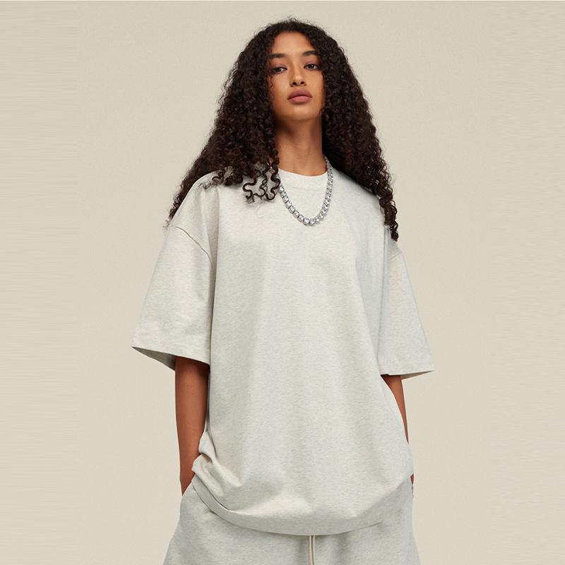 Tシャツ メンズ カジュアル おしゃれ オートミール グレー シャツ オーバーサイズ ゆったり 半袖 夏 カ..