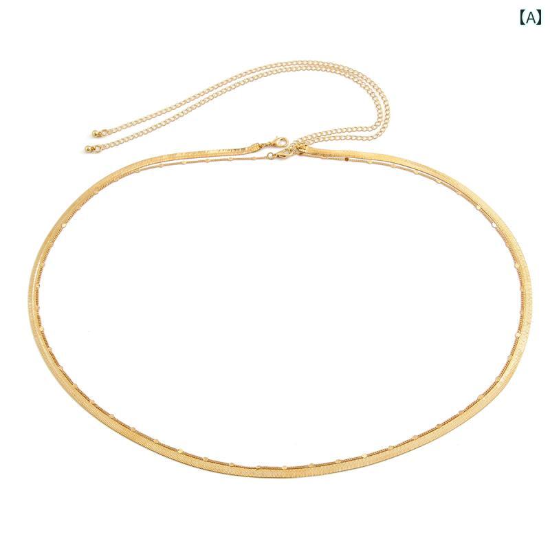 ウエストチェーン レディース ベリーダンス ビキニ 水着 アクセサリー おしゃれ きれい 豪華感 煌びやか デート ペア イベント フェス パーティ パフォーマンス ダンス コスチューム ステージ 衣装 仕事 クラブ 映え