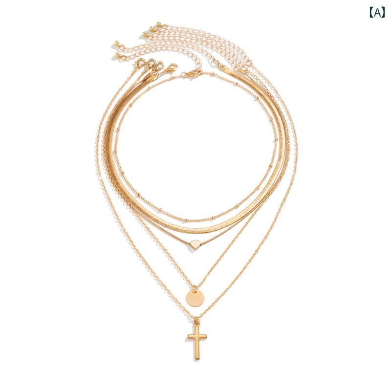 レディース チェーン ネックレス アクセサリー おしゃれ きれい 豪華感 煌びやか デート ペア イベント フェス パーティ パフォーマンス ダンス コスチューム ステージ 衣装 仕事 クラブ 映え