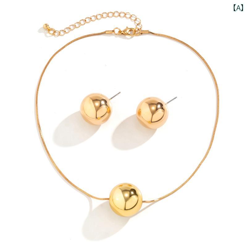 ピアス エスニック ステージ パフォーマンス ネックレス ピアス セット アクセサリー シンプル アクセント ワンポイント おしゃれアイテム レディース ファッション