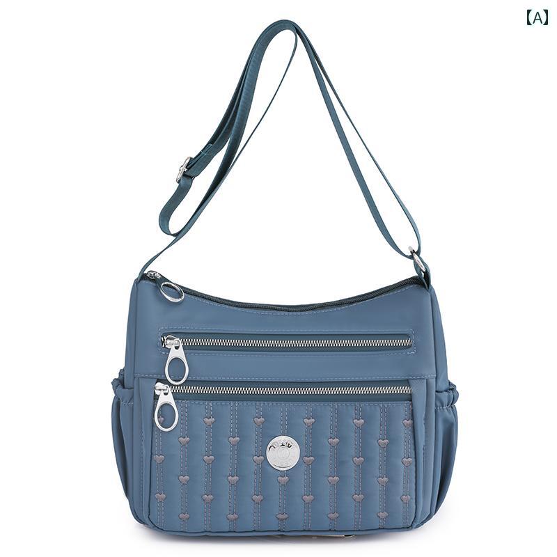 カジュアル バッグ 軽量 ナイロン キャンバス バッグ オックスフォード 防水 マザーズバッグ ショルダーバッグ ボディバッグ