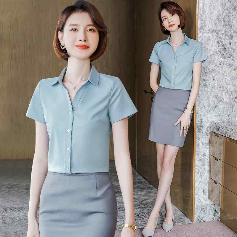 レディース 半袖シャツ スカート スーツ 美脚 スタイリッシュ 上品 おしゃれ かわいい きれいめ 大人 通勤 仕事着 ビジネス オフィス デート イベント 式典 会食 セレモニー フォーマル パーティー 衣装