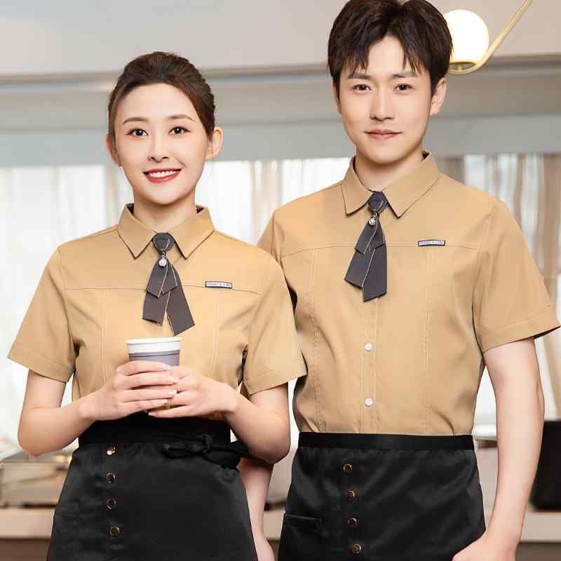 レストラン 制服 飲食店 ホール ユニフォーム レディース メンズ 快適 爽やか 清潔感 メンズ レディース兼 カフェ コーヒーショップ 洋菓子店 ウェイター ウエイトレス