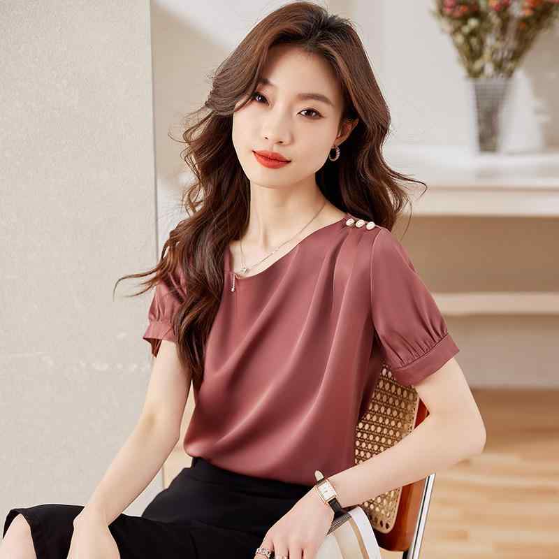 レディース シャツ ブラウス スカート カジュアル シンプル オフィス ビジネス 夏 洗練 大人 きれいめ ブリティッシュ レディース ファッション 大きめサイズ 韓国 夏