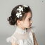 ヘッドコサージュ 髪飾り かわいい 女の子 ヘッドバンド 少女 フラワーガール ヘアアクセサリー 子供 ..