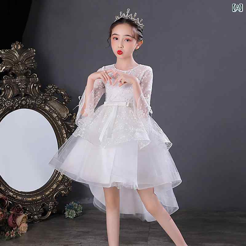 子供服 ドレス イブニングドレス パーティー 発表会 お呼ばれ 誕生日 記念写真 衣装 かわいい キュート ラブリー 女の子 キッズ 春秋