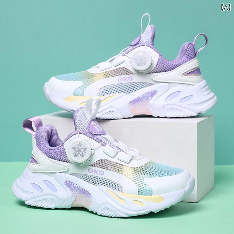 ジョギング シューズ 運動 靴 スニーカー 回転式自動バックル カジュアル レジャー スポーツ ランニン..