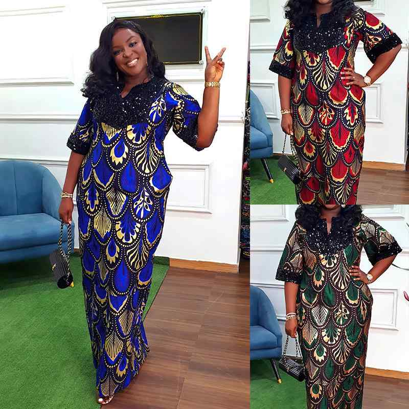 レディース アフリカ 大きいサイズ ゆったり オーバーサイズ 婦人服 アメリカ サテン スパンコール キラキラ ロング ブルカ ドレス 貴族 大きいサイズ