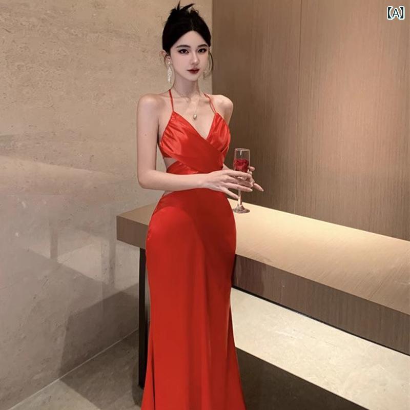 ドレス イブニングドレス パーティードレス スリムフィット セクシー ロングドレス パーティー レディース ファッション