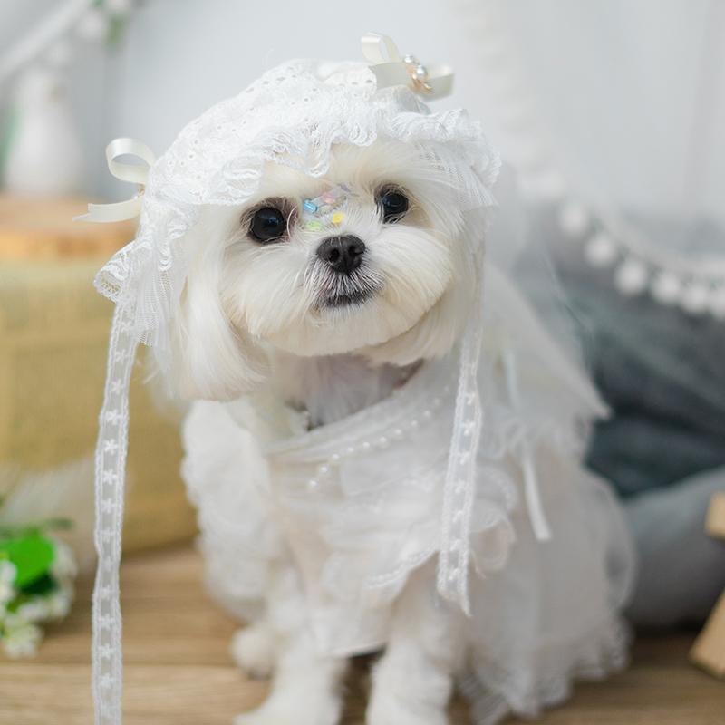 ペット品 洋服 おしゃれファッション ペット ウェディングドレス ロリータドレス 犬 猫 脱落防止 プリンセスドレス 写真 服