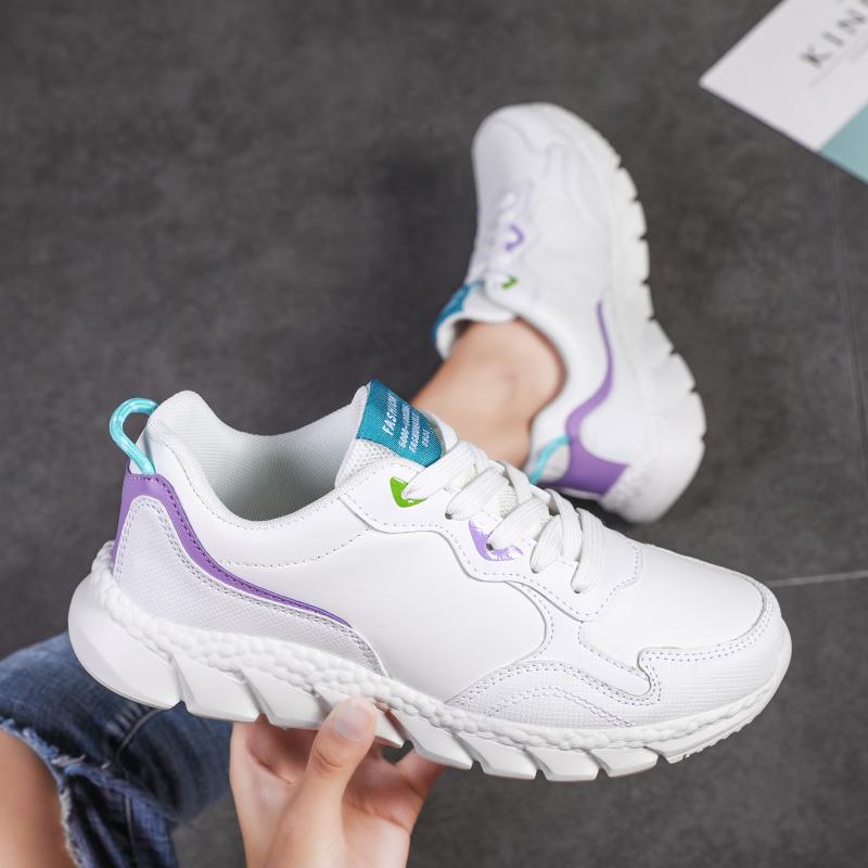 ジョギング シューズ 運動靴 秋 革 レディース 靴 レディース スポーツシューズ 軽量 疲れにくい ソフトソール 柔らかい 学生 ランニングシューズ スポーツ 滑りにくい 旅行 トラベルシューズ 靴