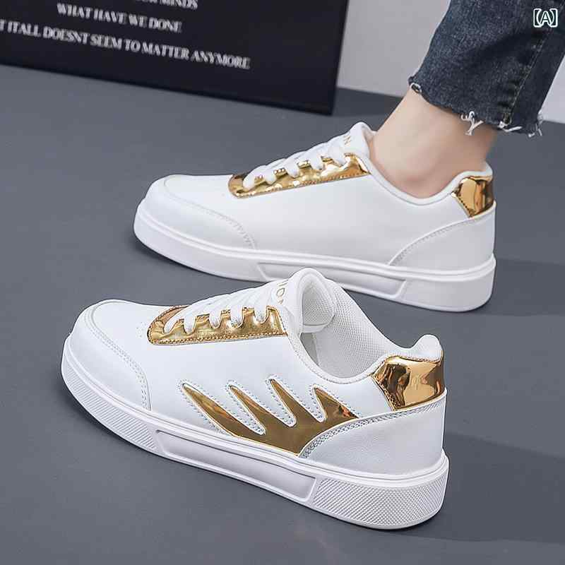 ランニング シューズ 運動靴 レディース 婦人靴 ファッション シューズ オールシーズン レースアップ ストリート クロス ストラップ フラット ヒール ラウンドトゥ パテントレザー スニーカー