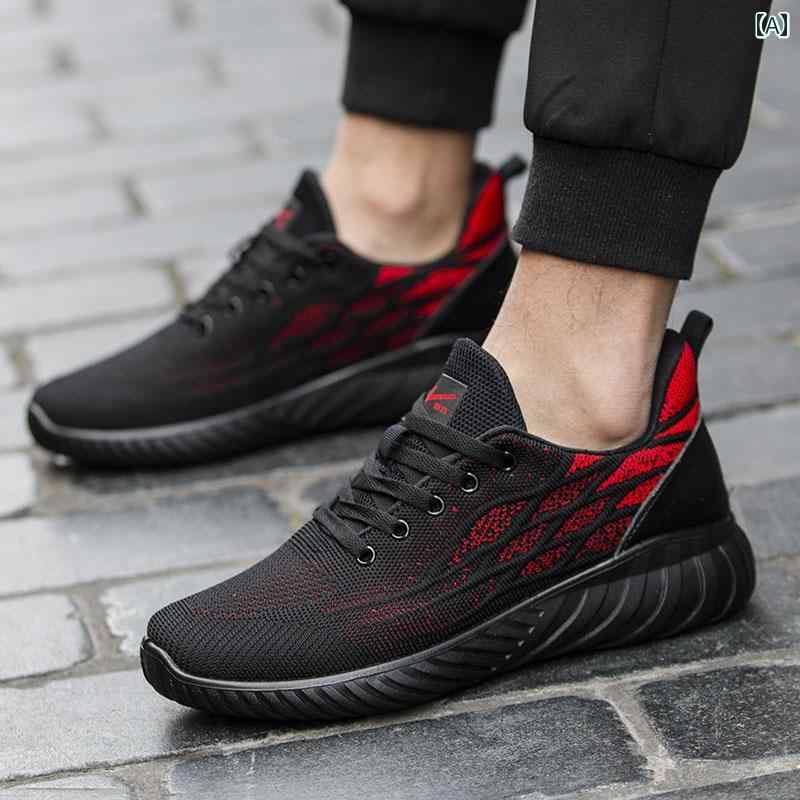ランニング シューズ 運動靴 メンズ 紳士靴 ファッション シューズ オールシーズン 耐摩耗 スポーツ レジャー ラウンドトゥ