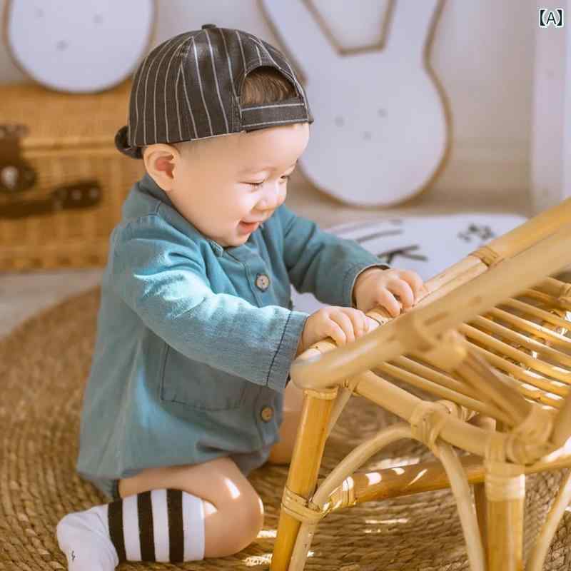 赤ちゃん ベビー フォト ファッション 服 写真撮影 小道具 レトロ スタジオ 衣装 かわいい おしゃれ 100日 韓国