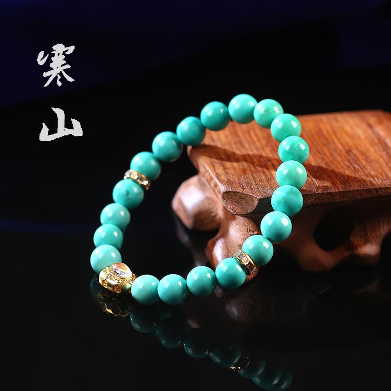 ブレスレット 数珠 レディース ターコイズ レトロ シンプル 軽量 ファッション アクセサリー 装飾品 ジュエリー