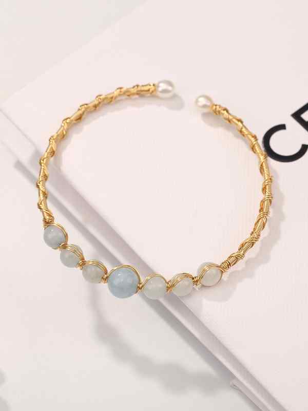 ブレスレット アク アマ リン ブレスレット 親友 ギフト シンプル イン レディース ファッション アクセサリー 装飾品 ジュエリー