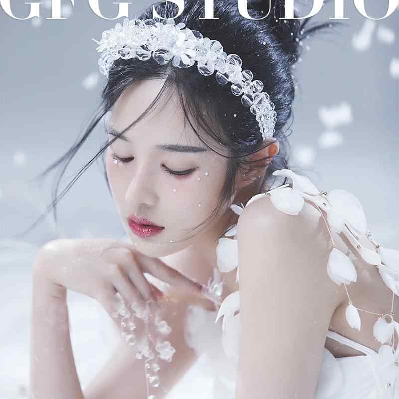 ヘッド ドレス 髪飾り 結婚式 レディース アクセサリー スーパー フラッシュ ホワイト ファンタジー 花..