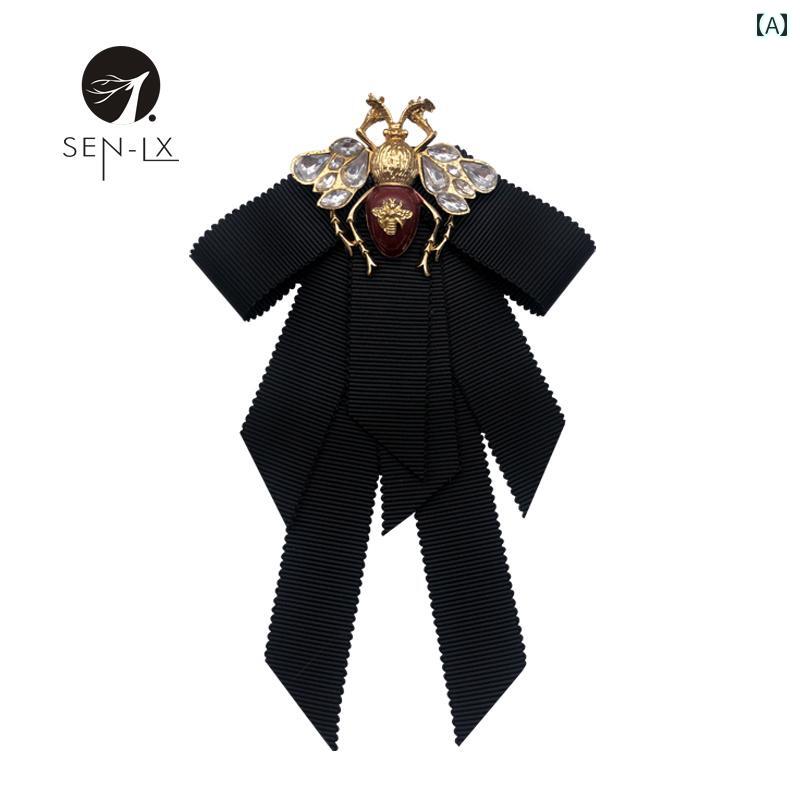 レディース ファッション アクセサリー オールシーズン ポリエステル 韓国 無地 メンズ ユニセックス フォーマル ネクタイ フラワー ピン ブローチ