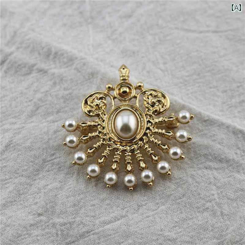 レディース ファッション アクセサリー オールシーズン 装飾 ブローチ ネックレス ピアス イヤー クリップ レトロ アンティーク