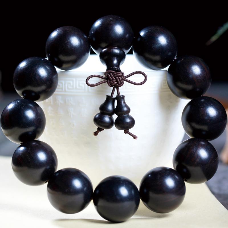 数珠 中国風 アクセサリー 装飾品 黒檀 ブレスレット 黒檀 紫檀 メンズ レディース ブレスレット レトロ 木 素材 高密度 ビーズ 装飾 ギフト