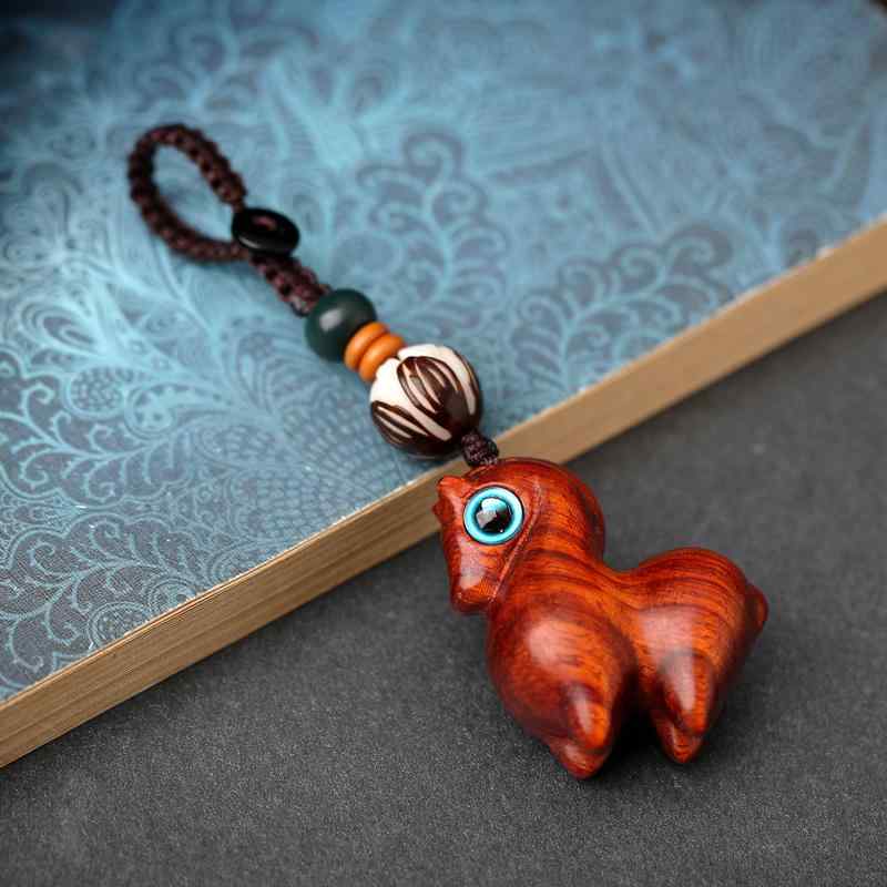 中国風 アクセサリー 装飾品 サンダルウッド サクセス デイリー キーホルダー ペンダント かわいい 小さめ DIY ペンダント メンズ レディース