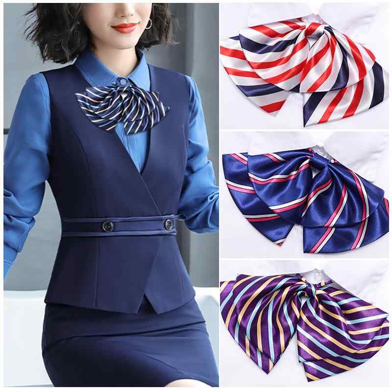 ネクタイ ボウタイ リボン レディース 制服 学生 襟 フラワーバンク スチュワーデス ビジネス 作業着 ..