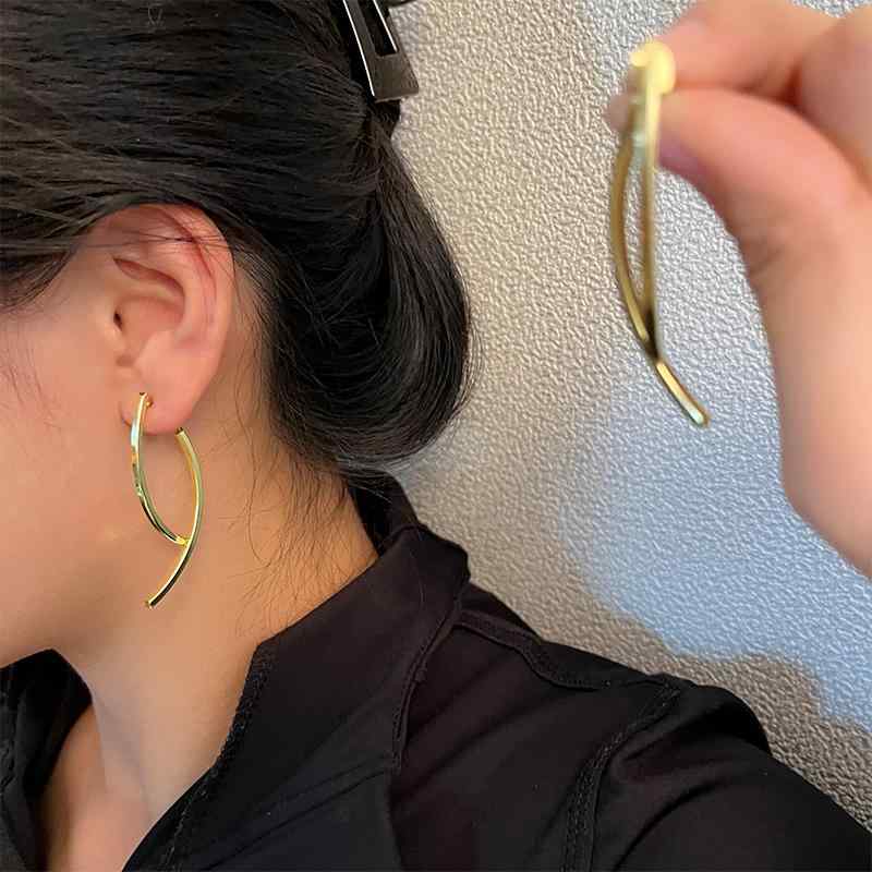 ピアス レディース かわいい S925 シルバー ニードル 韓国 ロング 光沢 ファッション アクセサリー 装飾品 ジュエリー