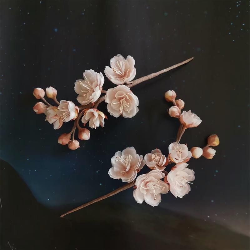簪 チャイナ風 漢服 ヘアアクセサリー かんざし ヘアピン パーマ 桃花 梅花 ヘアピン ヘアアクセサリー..