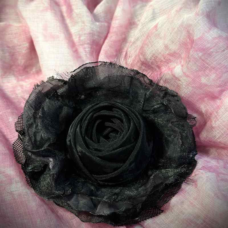 花飾り レディース アクセサリー 雑貨 生地 薔薇 コサージュ ブローチ ゴスロリ 地雷 アクセサリー素材 花 フラワー レディース