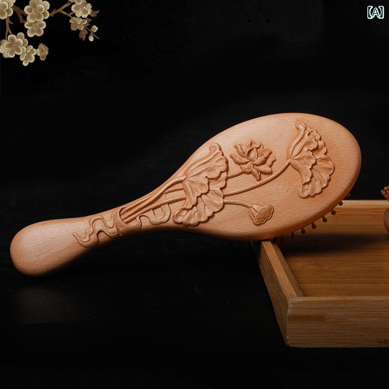 マッサージコーム 櫛 ブラシ レディース ロングヘアー コーム 家庭 使 頭皮 ヘッドセラピー 脱毛防止 ..