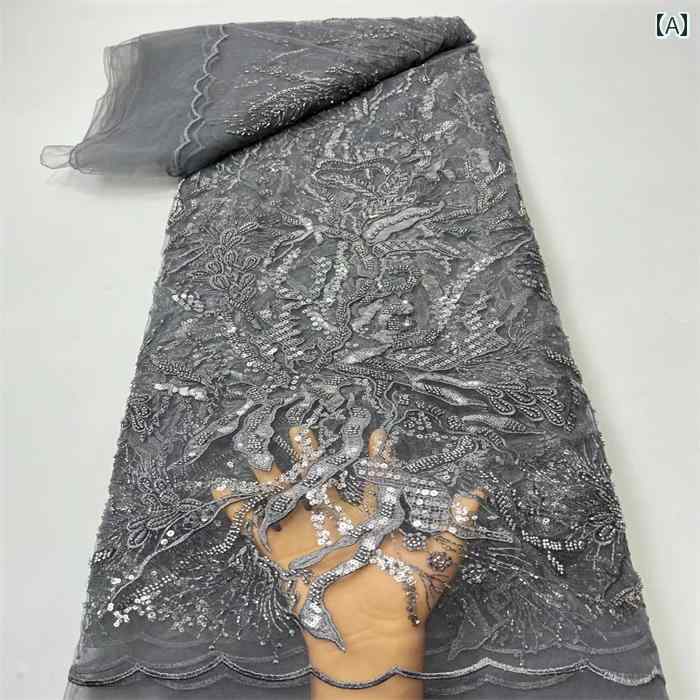 生地 おしゃれ 布 カット クロス レース メッシュ 刺繍 手芸 クラフト 裁縫材料 服 DIY ドレス 衣装 secure-depo-10406389 セキュアデポ サンプル画像2