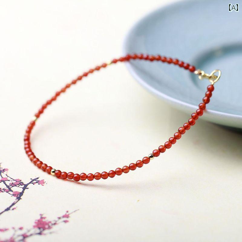 数珠 赤瑪瑙 ブレスレット シンプル メンズ レディース メンズ レディース さわやか ハンド 装飾品 ア..