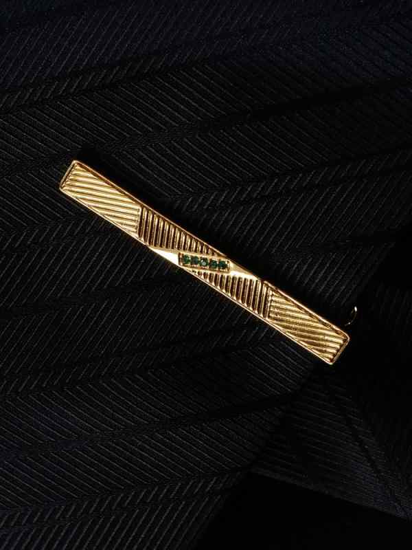 ネクタイ ピン メンズ フォーマル ビジネス おしゃれ紳士 銅 ヴィンテージ風 エンボス 加工 対称 スト..