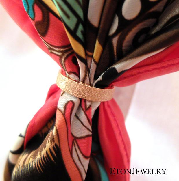 スカーフ リング レディース ファッション アクセサリー オールシーズン スカーフ 結び目 固定 リング バックル シンプル 韓国