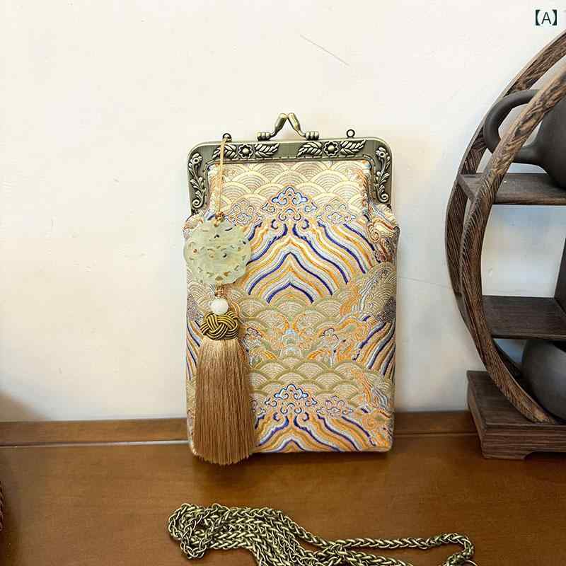 バッグ レディース スマホケース ショルダーバッグ パーティーバッグ チャイナ風 エレガント おしゃれ 母の日 ギフト