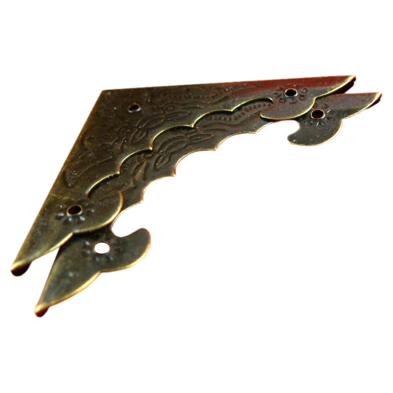 C 047 アンティーク バット コーナー 中国 花 鳥 コーナー ワイン ボックス 木箱 包装 ハードウェア DI..