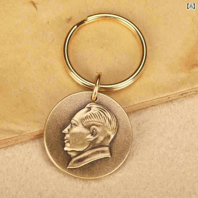 レトロ 車 キーホルダー ペンダント キーアクセサリー キーチェーン ストラップ メンズ レディース兼 チャイナテイスト 装飾品 真鍮