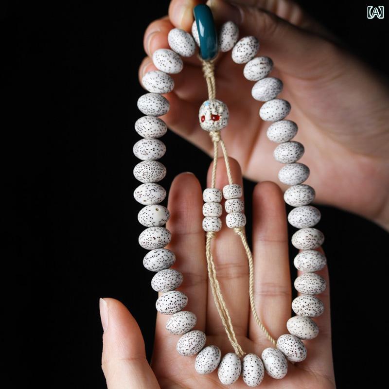 数珠 岳 菩提 手持ち メンズ レディース 文化 玩具 ブレスレット アクセサリー 仏珠 種子 仏 ワンポイント ペンダント ブレスレット 贈り物 装飾品 紐
