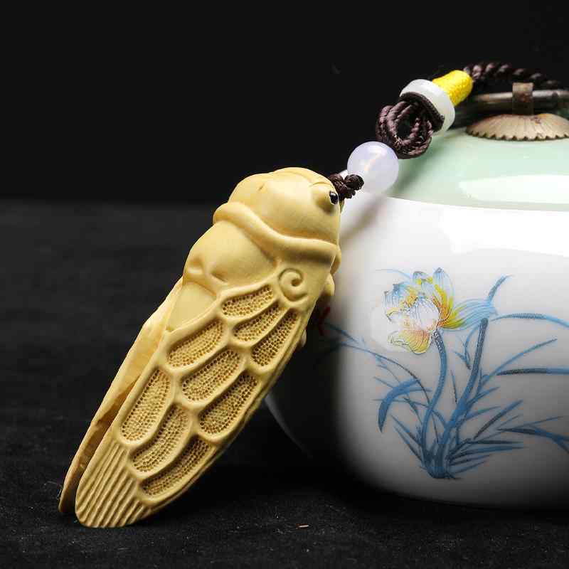 ペンダント 中国風 アクセサリー レトロ セミ シンプル かわいい メンズ レディース カップル ジュエリー 誕生日 ギフト