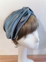 ヘッド バンド エスニック グレー ブルー レディース ファッション 帽子 オールシーズン 光沢 アフリカン ヘア アクセサリー