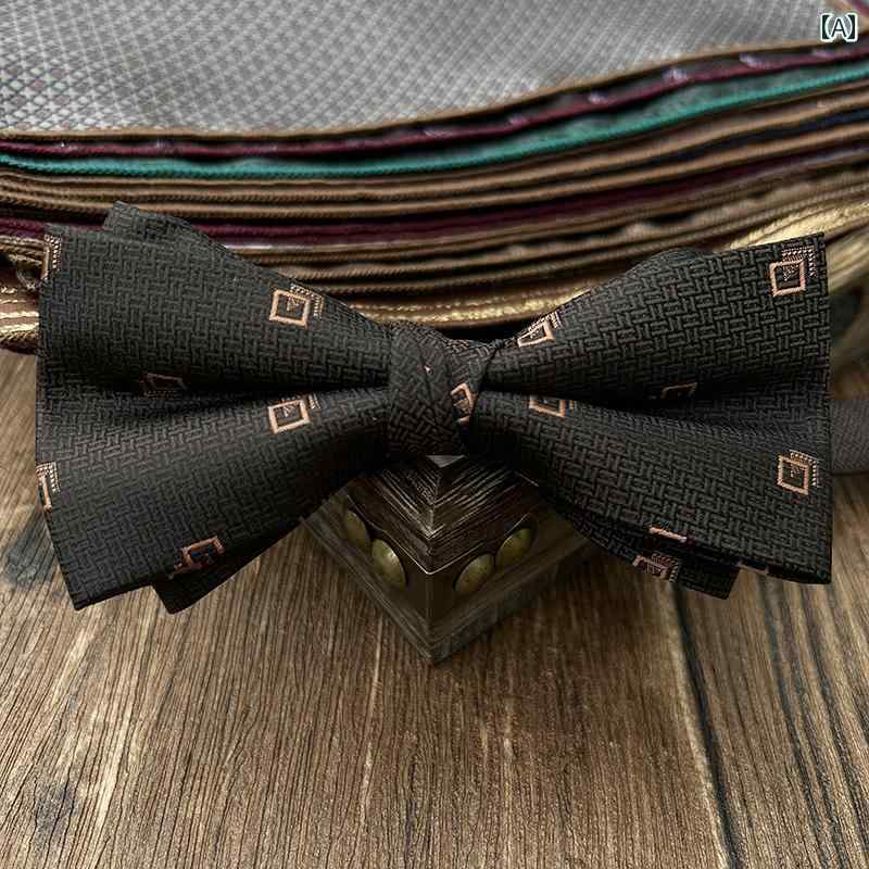 蝶 ネクタイ ボウタイ ウェディング メンズ ベスト マン 新郎 シャンパン カラー フォーマルスーツ レトロ 英国 メンズ 結婚式 スーツ レディース ボウタイ 紳士