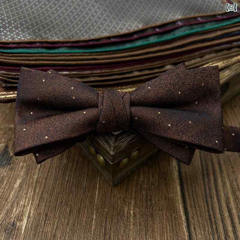 蝶 ネクタイ ボウタイ ウェディング メンズ ベスト マン 新郎 シャンパン カラー フォーマルスーツ レトロ 英国 メンズ 結婚式 スーツ レディース ボウタイ 紳士