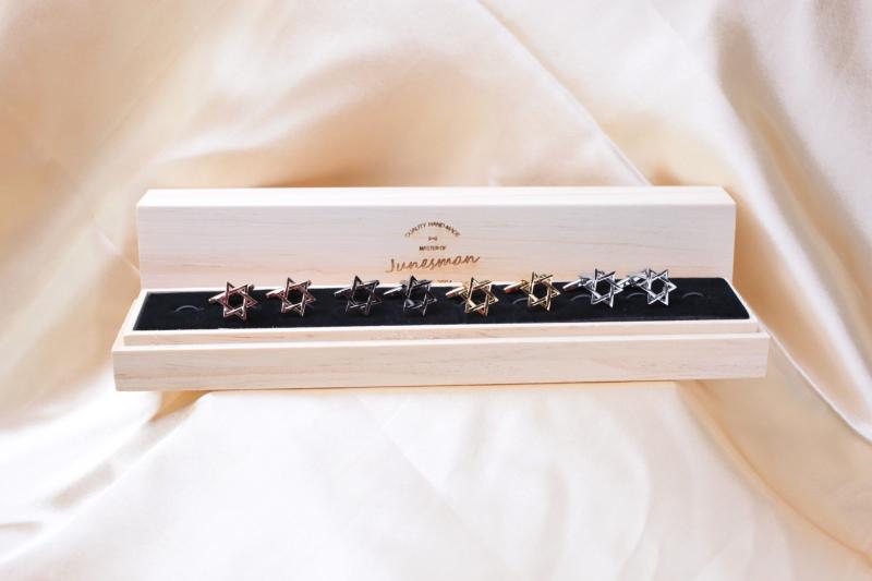 カフス ボタン おしゃれ メンズ カフリンクス フォーマルファッション セレモニー ジューン フレンチ シャツ シャツ 六芒星