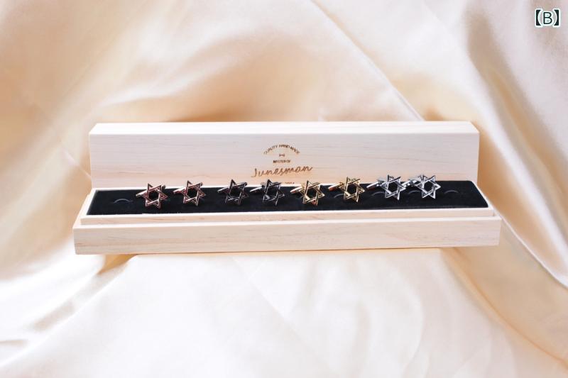 カフス ボタン おしゃれ メンズ カフリンクス フォーマルファッション セレモニー ジューン フレンチ シャツ シャツ 六芒星